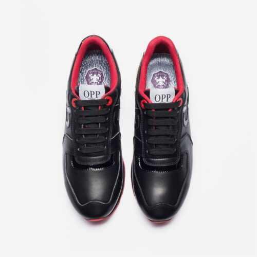 Lace-Up Suede Sneakers Black - OPP Official Store