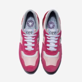 Women Lace-Up Suede Sneakers Rose - OPP Official Store