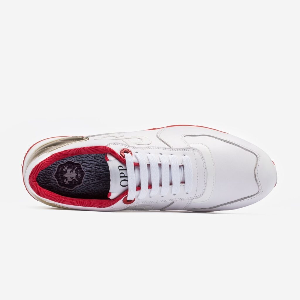 Lace-Up Suede Sneakers White - OPP Official Store