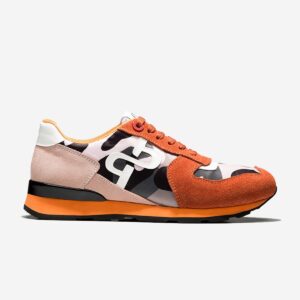 Lace-Up Paint Sneakers Orange - OPP Official Store