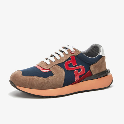 Lace-Up Suede Sneakers Brown - OPP Official Store